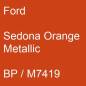 Preview: Ford, Sedona Orange Metallic, BP / M7419.